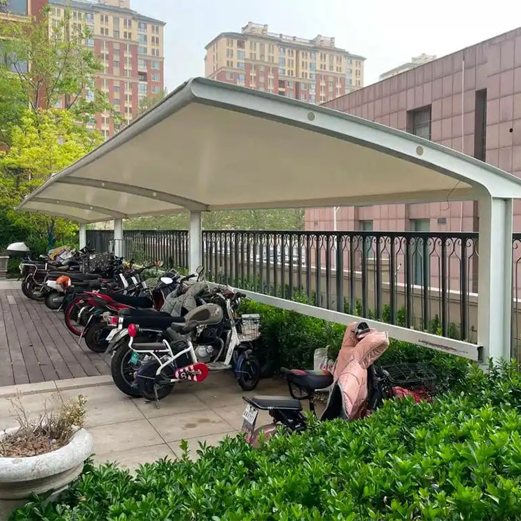 湖州膜结构电动车棚